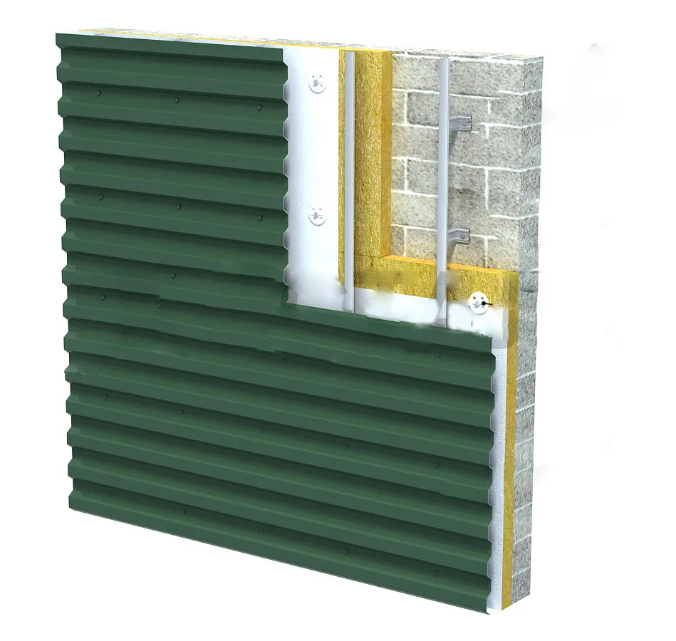 обшивка стен профлистом